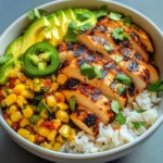 Street Corn Chicken Rice Bowl