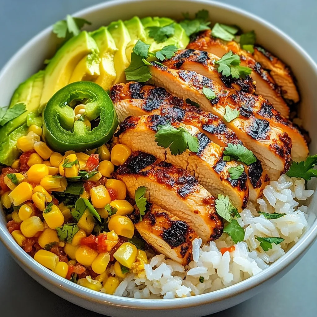 Street Corn Chicken Rice Bowl