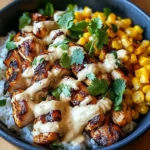 Street Corn Chicken Rice Bowl