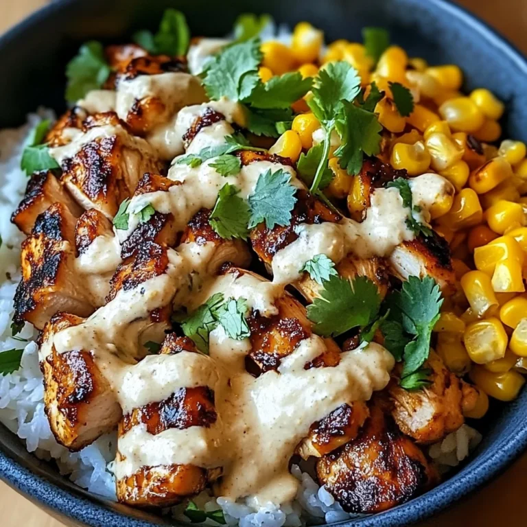Street Corn Chicken Rice Bowl