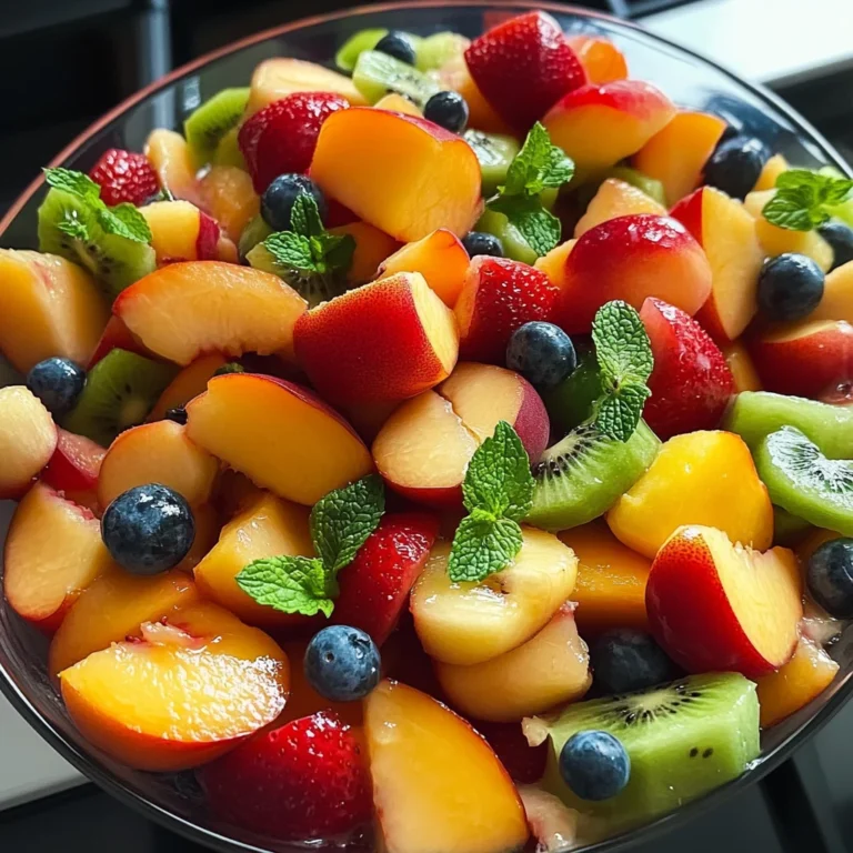 Summer Peach Fruit Salad
