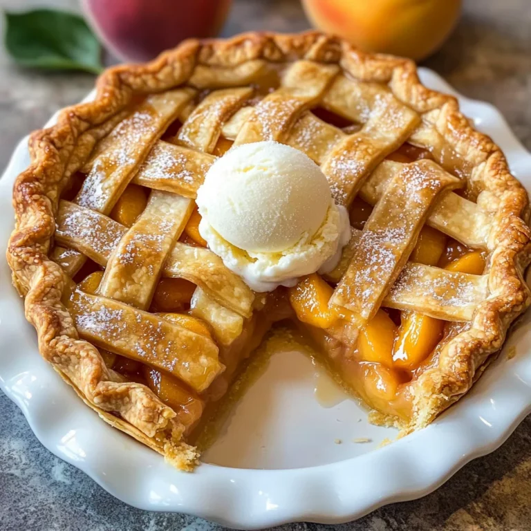 The Best Peach Pie