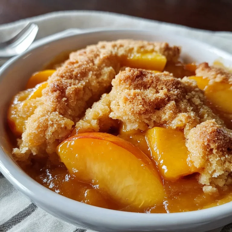 The Easiest Southern Peach Cobbler