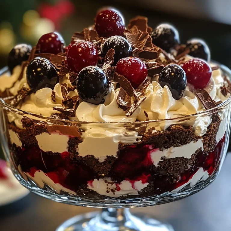Black Forest Trifle for Christmas
