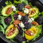 Blackberry & Avocado Salad with Honey Lemon Vinaigrette