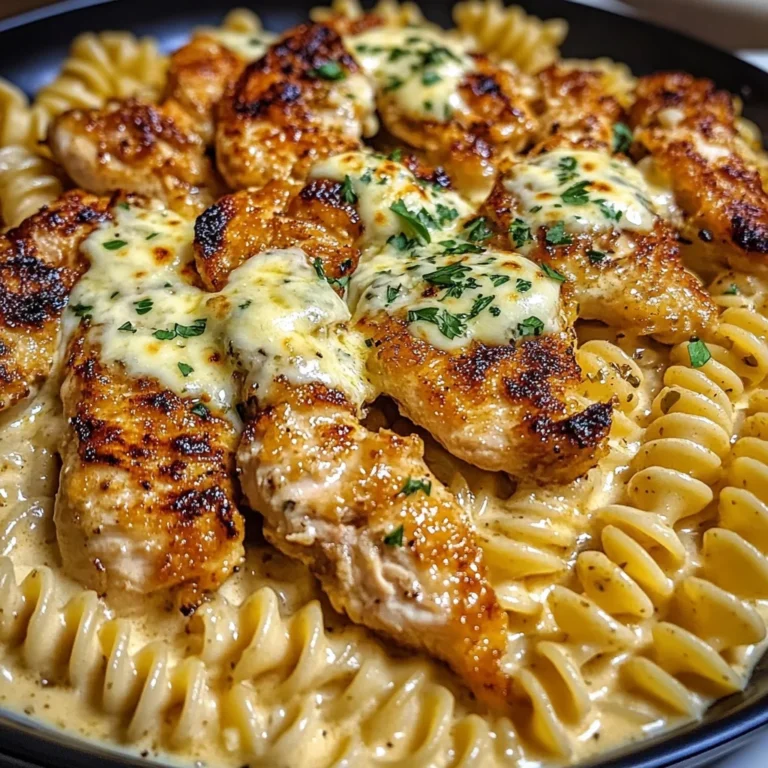 Cheesy Garlic Chicken Rotini in Cajun Cream Sauce