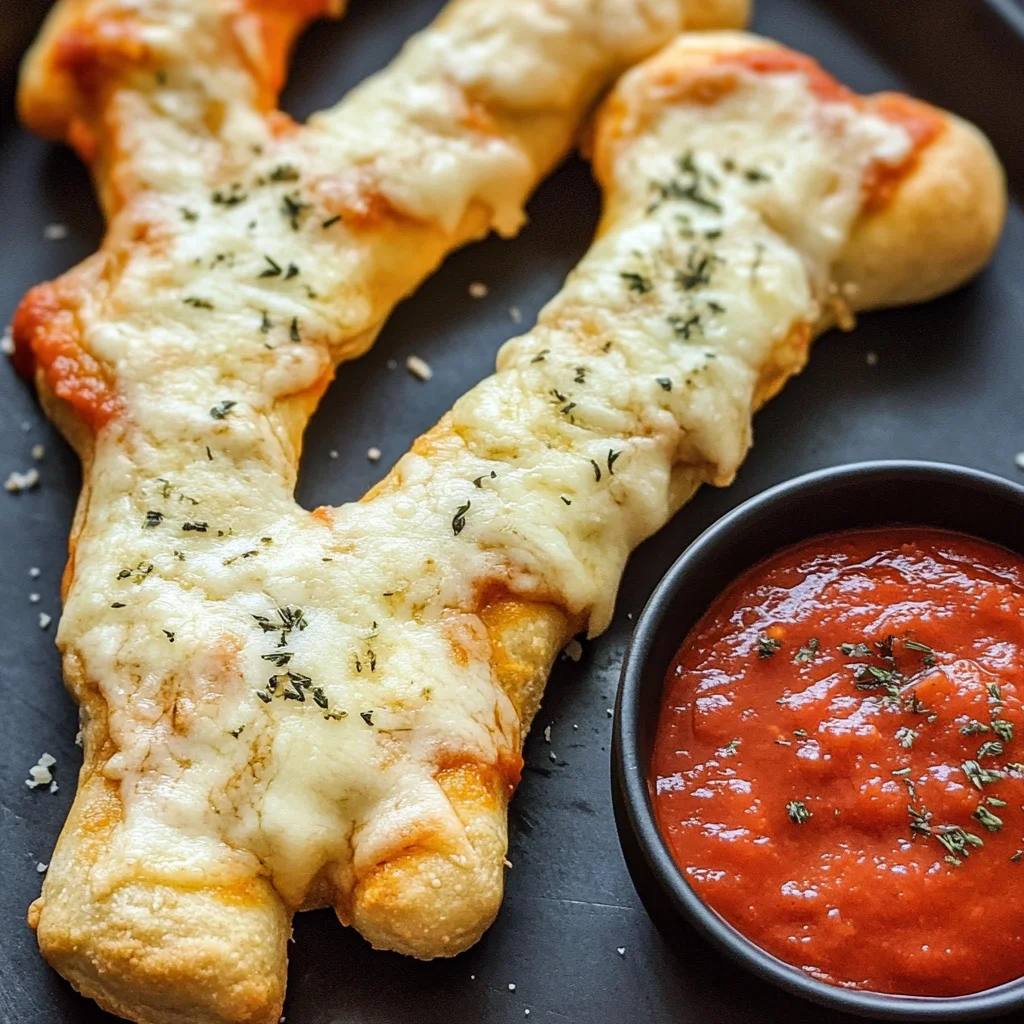 Cheesy Halloween Breadstick Bones
