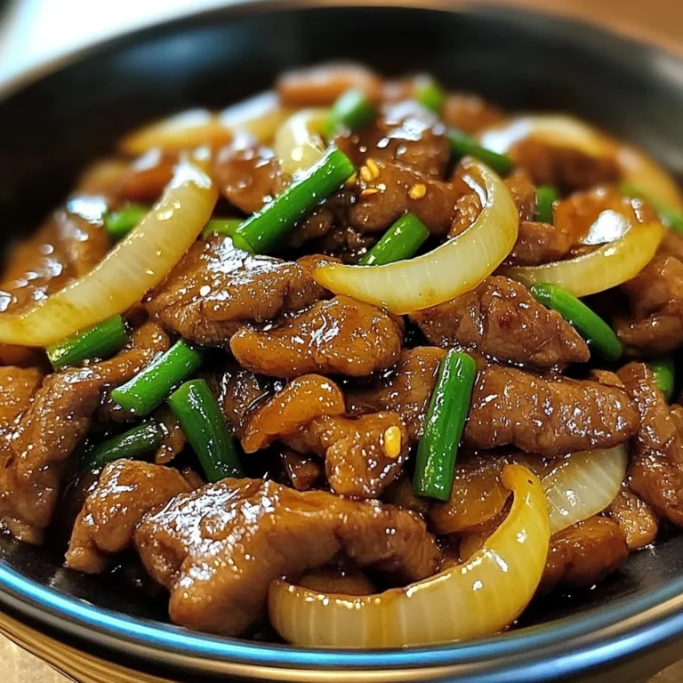 Chinese-Style Stir-Fried Beef with Sweet Onions