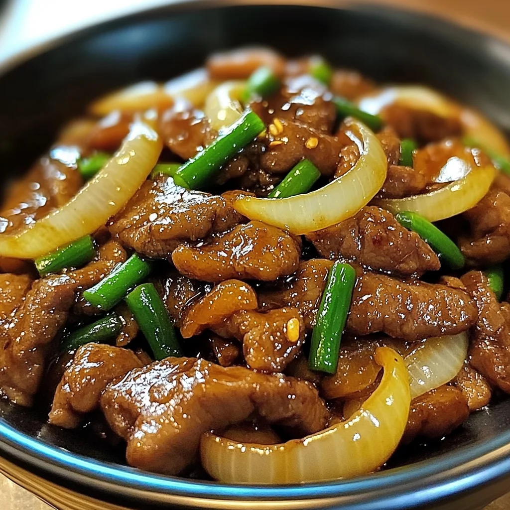 Chinese-Style Stir-Fried Beef with Sweet Onions