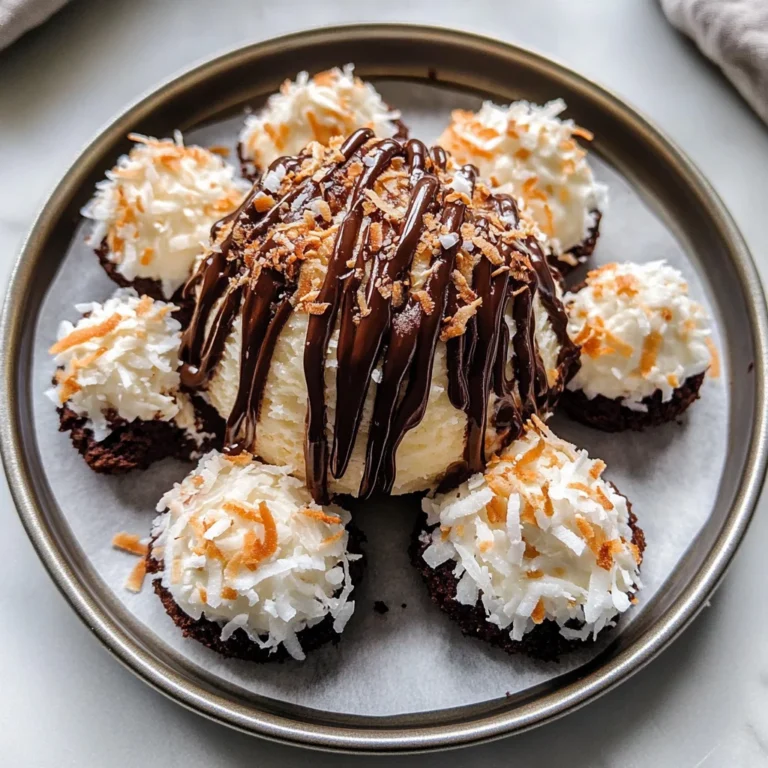 Coconut Dome with Chocolate Spread