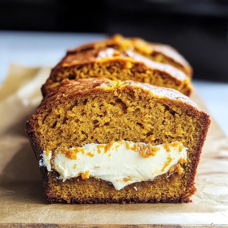 Cream Cheese-Filled Pumpkin Bread