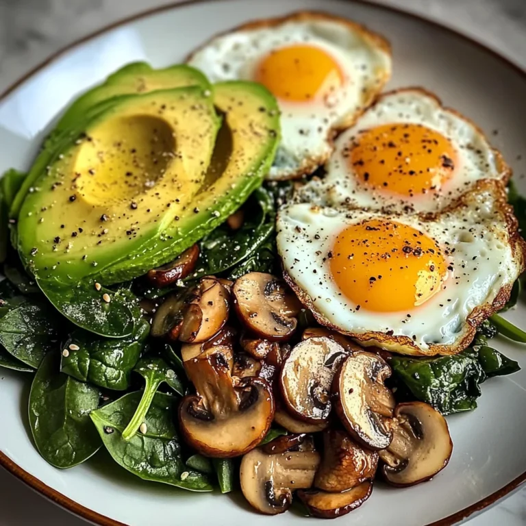 Creamy Avocado Breakfast Plate