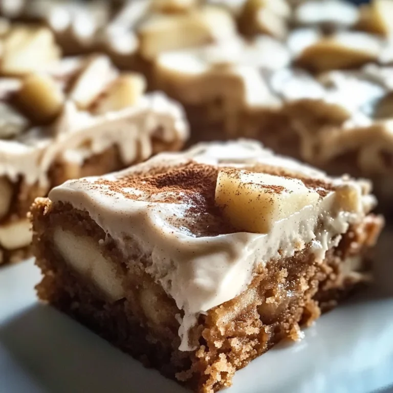 Decadent Apple Cinnamon Blondies with Maple Cream Cheese Frosting