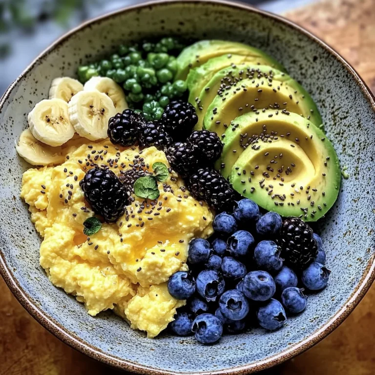 Energizing Scrambled Egg and Fruit Breakfast Bowl