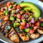 Grilled Chili-Lime Chicken with Avocado & Red Onion Salsa