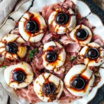 Halloween Antipasto Eyeballs Appetizer