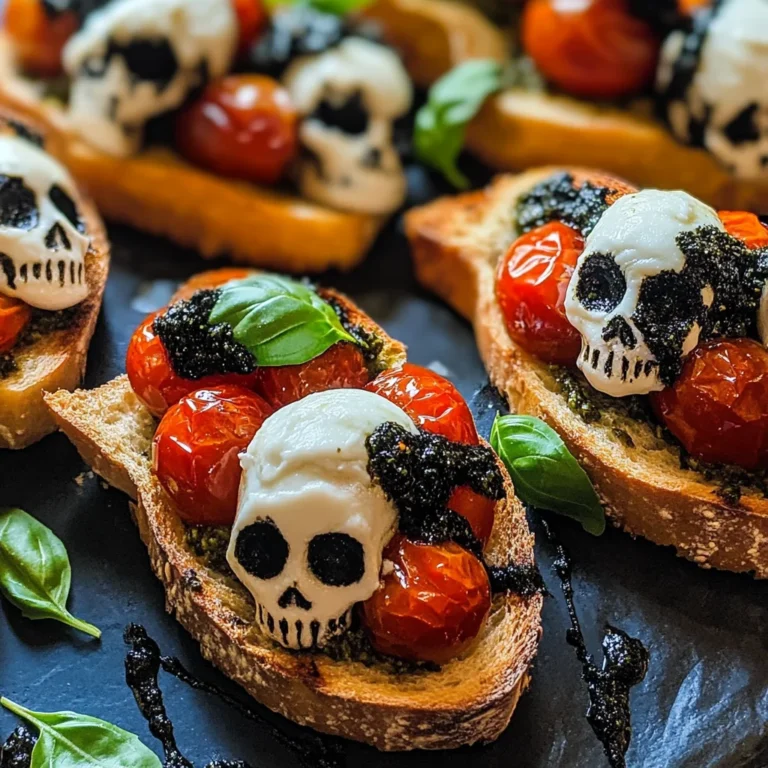 Halloween Bruschetta Appetizer