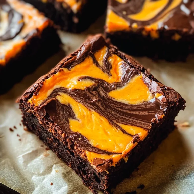 Halloween Cream Cheese Swirl Brownies