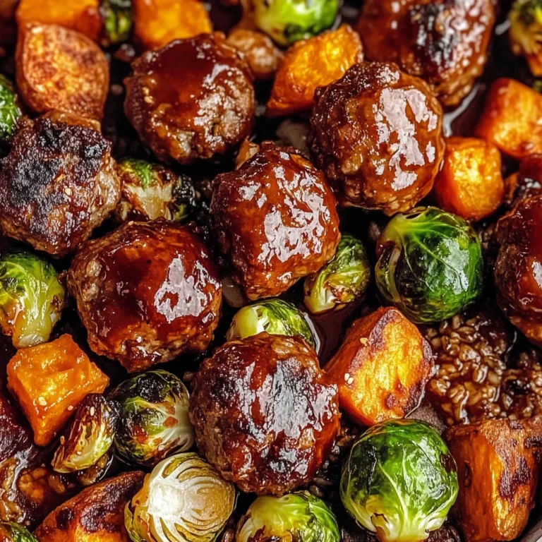Korean BBQ Meatballs and Vegetables