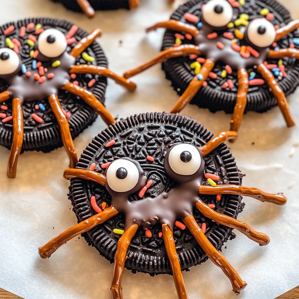 Oreo Spider Halloween Cookies