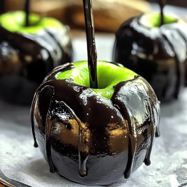 Poison Toffee Apples for Halloween