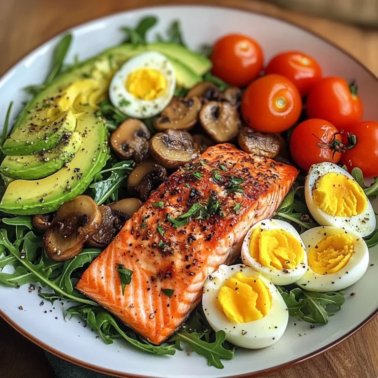 Salmon & Mushroom Power Plate