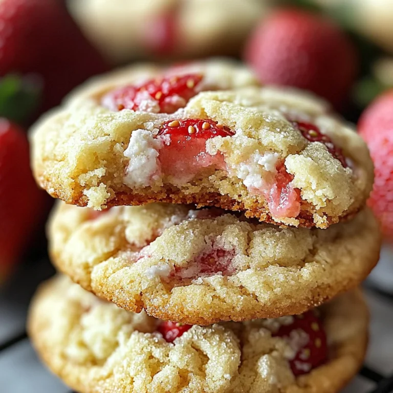 Soft Strawberry Shortcake Cookies