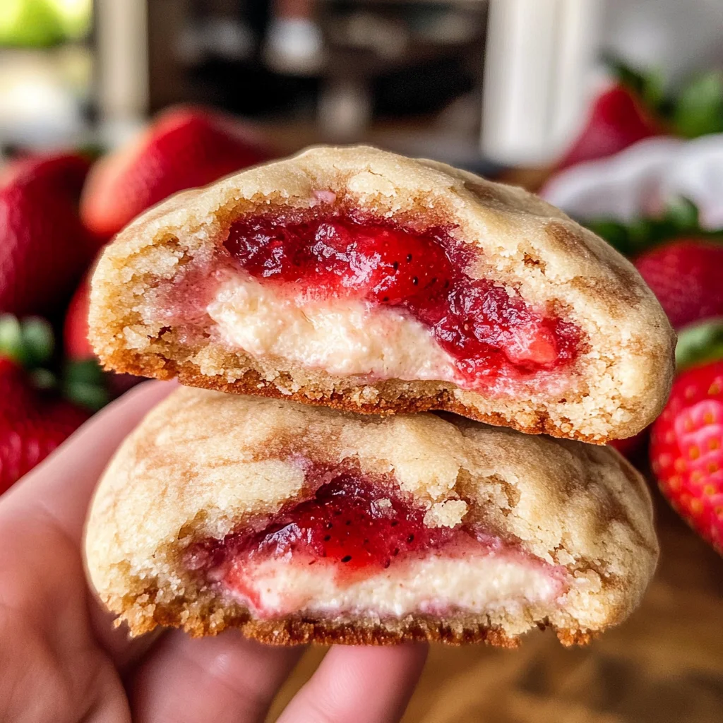 Strawberry Cheesecake Cookies