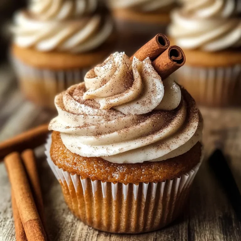 Vanilla Chai Pumpkin Latte Cupcakes with Cinnamon Brown Sugar Frosting
