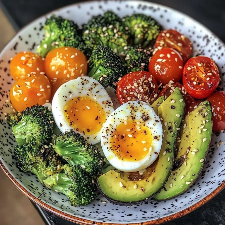 Avocado, Egg & Roasted Veggie Bowl