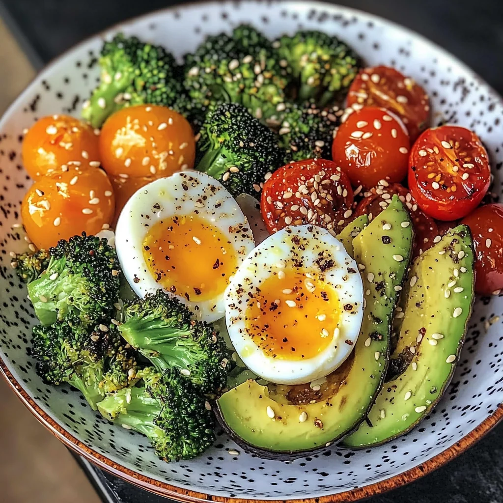 Avocado, Egg & Roasted Veggie Bowl