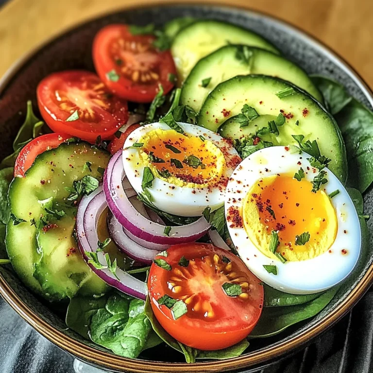 Avocado and Egg Garden Salad