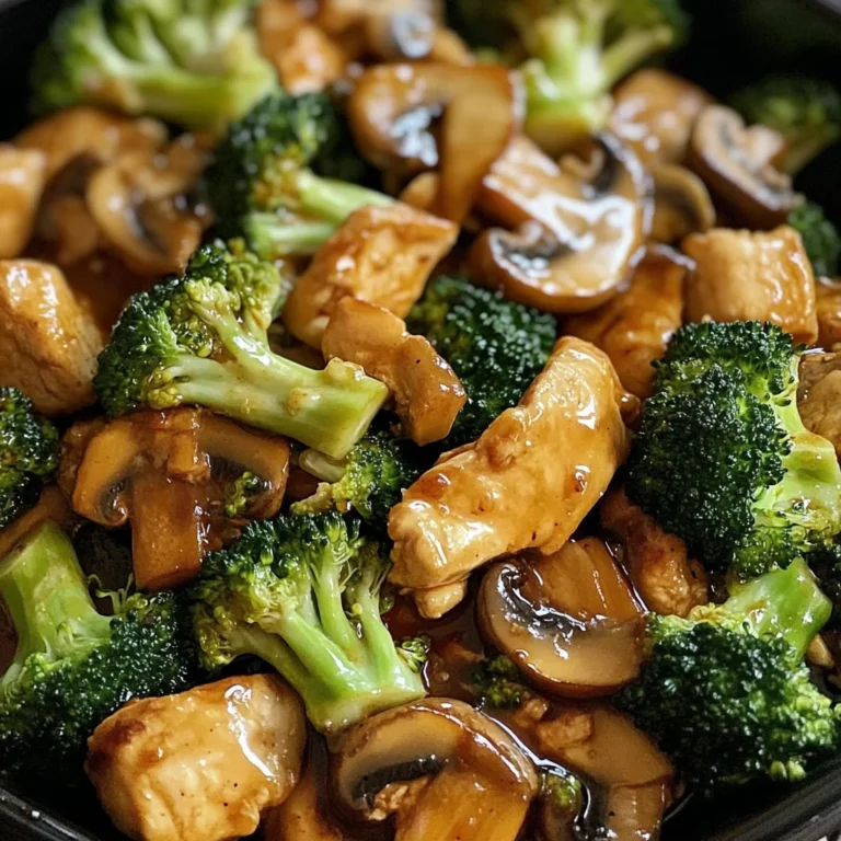 Chicken, Broccoli & Mushroom Stir-Fry