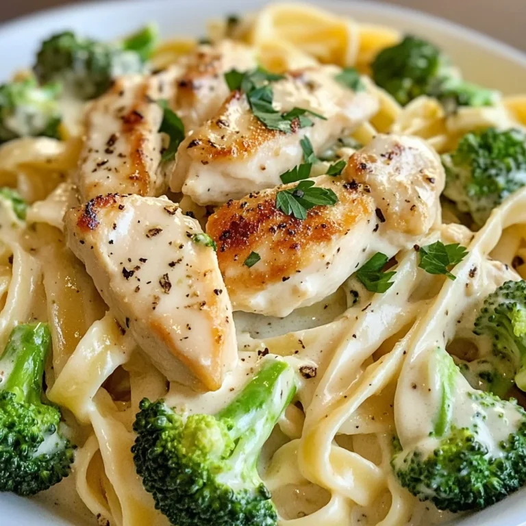 Creamy Chicken Alfredo with Broccoli
