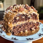German Chocolate Pound Cake with Coconut-Pecan Frosting