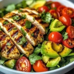 Grilled Chicken Avocado Salad