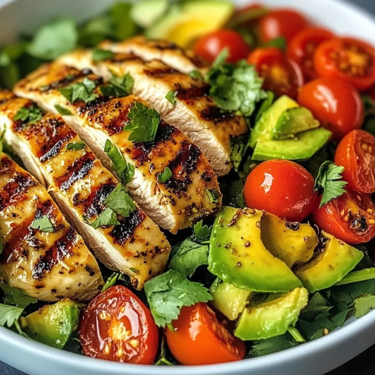 Grilled Chicken Avocado Salad