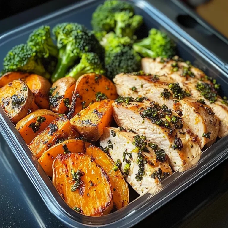 Herbed Chicken Meal Prep Bowls with Sweet Potatoes & Broccoli