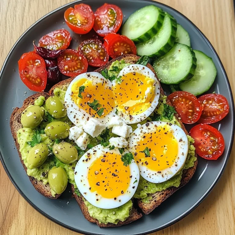Mediterranean Avocado & Egg Power Plate