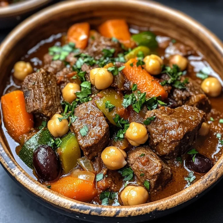 Moroccan Lamb Tagine with Prunes, Chickpeas & Spiced Vegetables