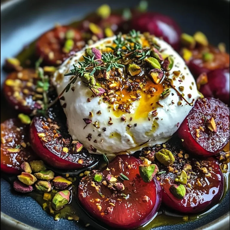 Roasted Plum and Burrata Salad