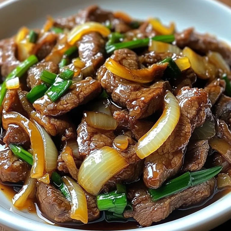 Savory Stir-Fried Beef with Sweet Onions in a Chinese-Style Sauce
