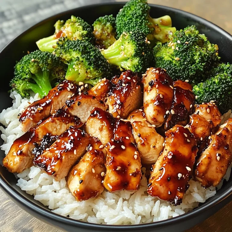 Teriyaki Chicken and Broccoli Bowl