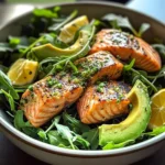 Zesty Salmon & Avocado Salad Bowl