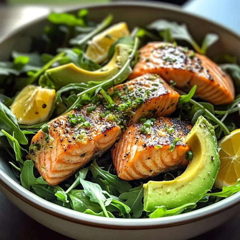 Zesty Salmon & Avocado Salad Bowl