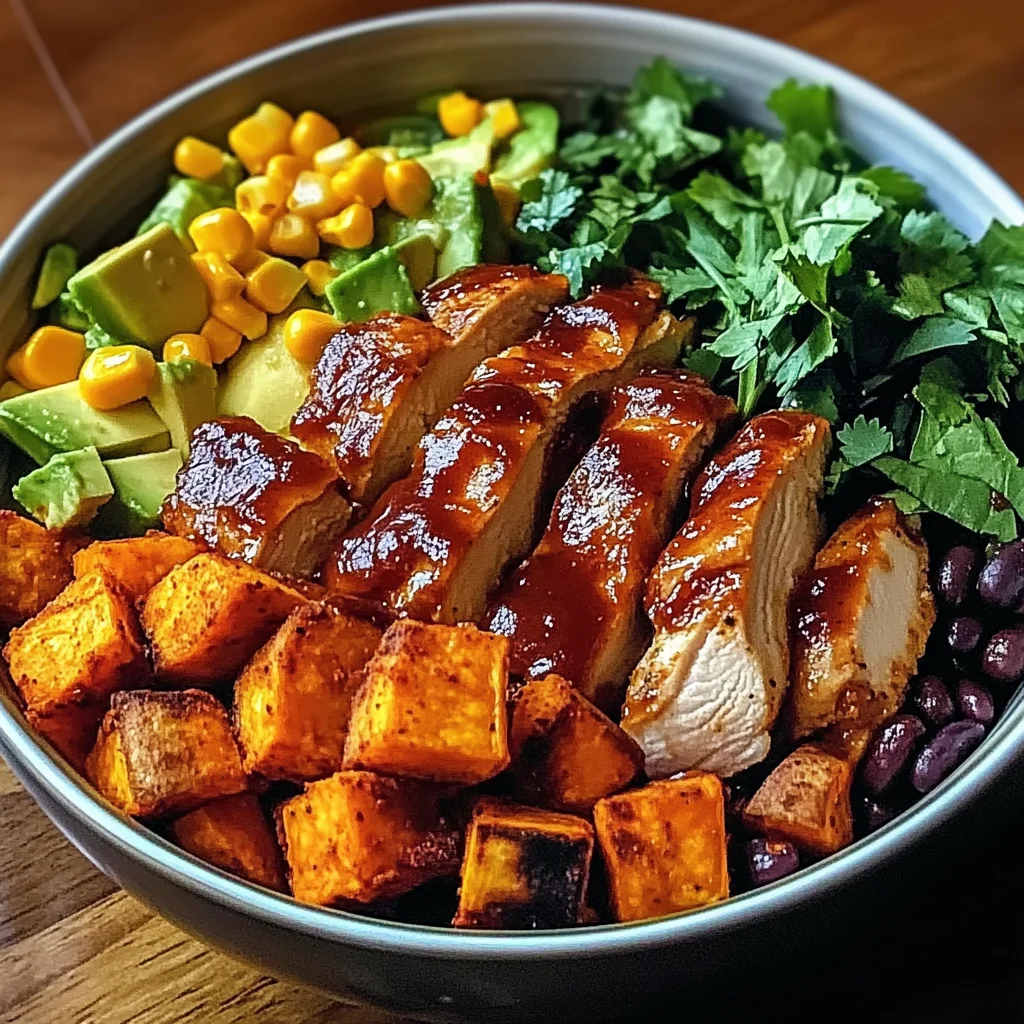 BBQ Chicken Sweet Potato Bowl Recipe