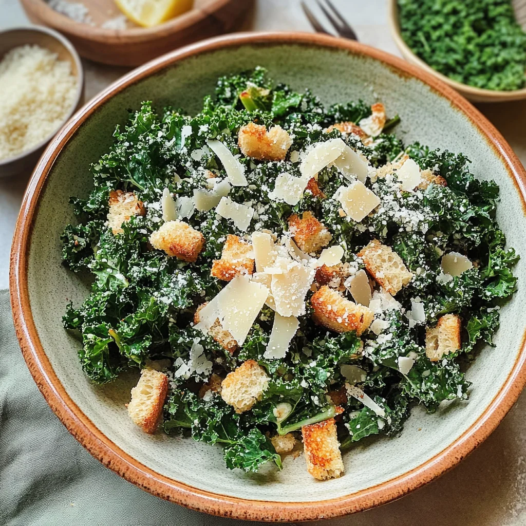Lemony Parmesan Kale Salad