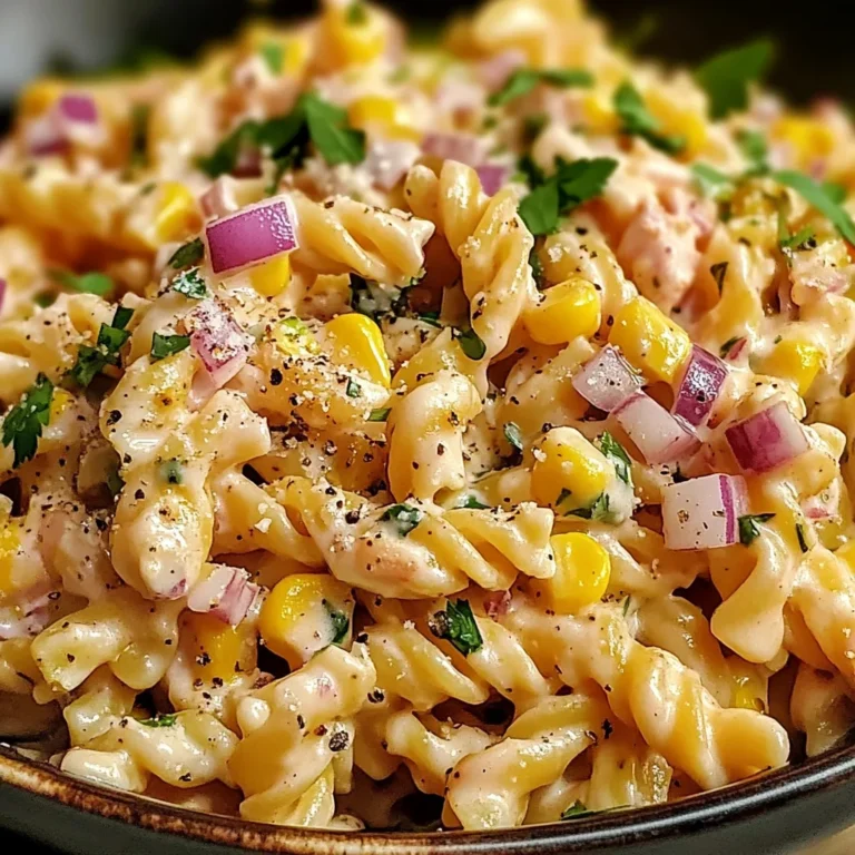 Mexican Street Corn Pasta Salad Recipe | Easy & Flavorful