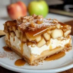 Caramel Apple Eclair Cake