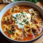 Cozy Lasagna Soup with Bow Tie Pasta for the Soul